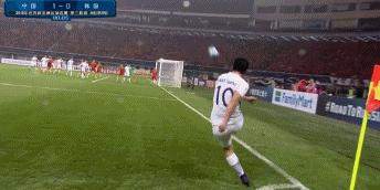 王永珀助攻于大宝,中国1:0伊拉克于大宝进球视频