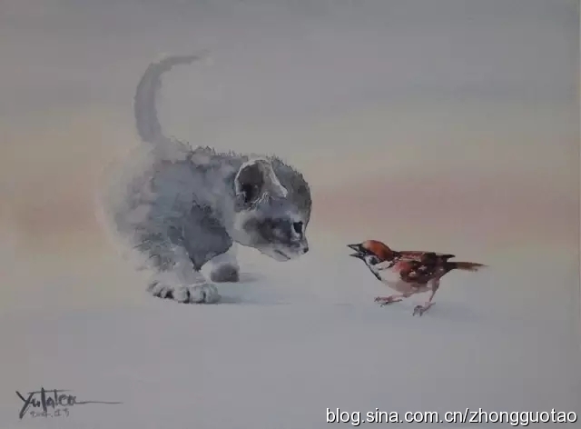 国画水墨写意猫,中国画水墨画猫