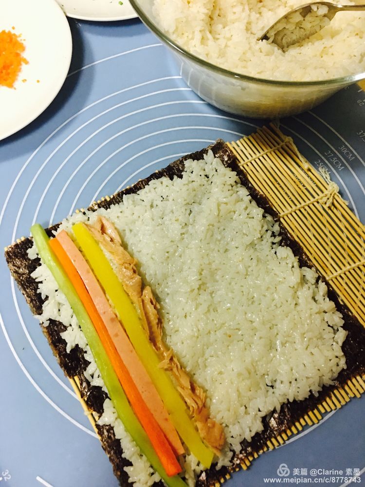 做紫菜包饭的教学培训,学做基础紫菜包饭