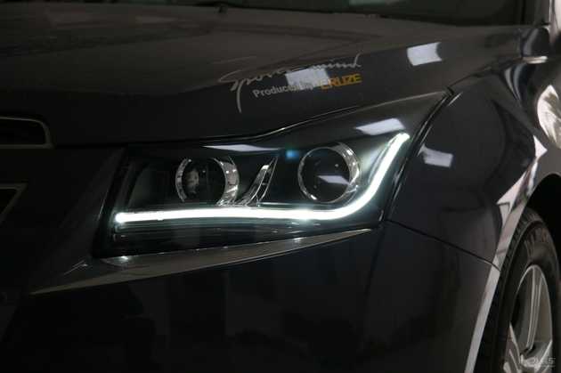 18科鲁兹大灯改装案例,雪佛兰18款科鲁兹改装led矩阵大灯