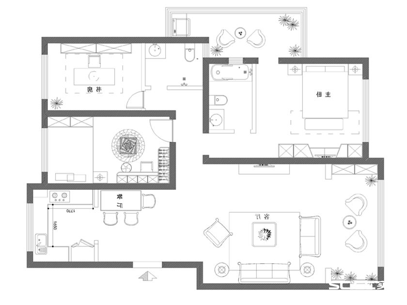 翠雍星城北区,翠雍星城装修3室
