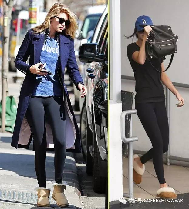 ugg鞋穿搭,ugg变黑色