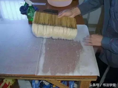 字画装裱全过程教程,书画手工浆糊装裱全过程
