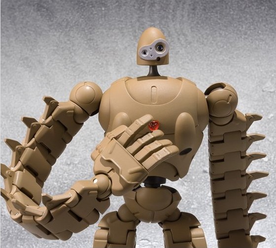 万代正版13号机可动手办,万代天空之城机器人手办