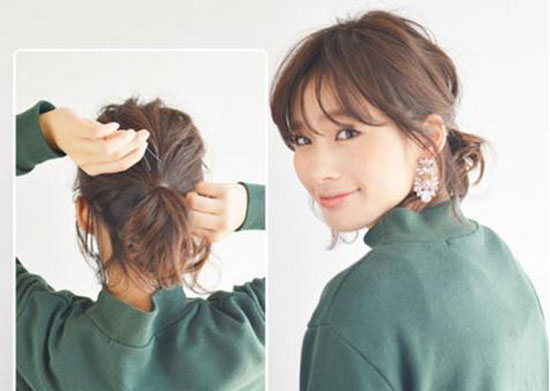 lob发型怎么扎,扁平头如何绑低马尾不老气