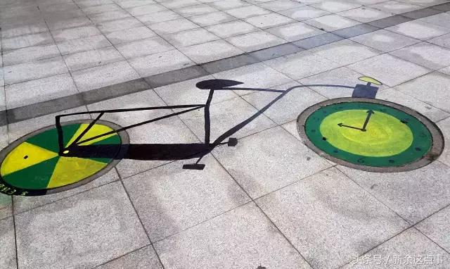 萌萌哒！新余某学校校园里的井盖换上”新衣服“啦，快来围观～