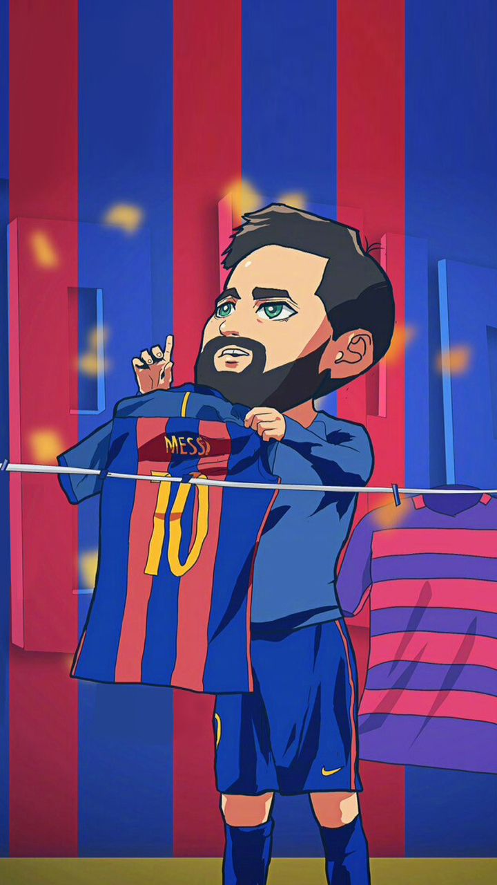 梅西对皇马举球衣高清壁纸,梅西绝杀皇马壁纸