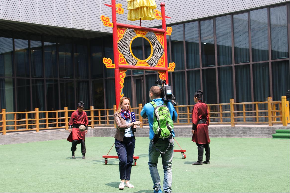 淄博临淄区国家足球博物馆,临淄电视台齐文化博物馆采访