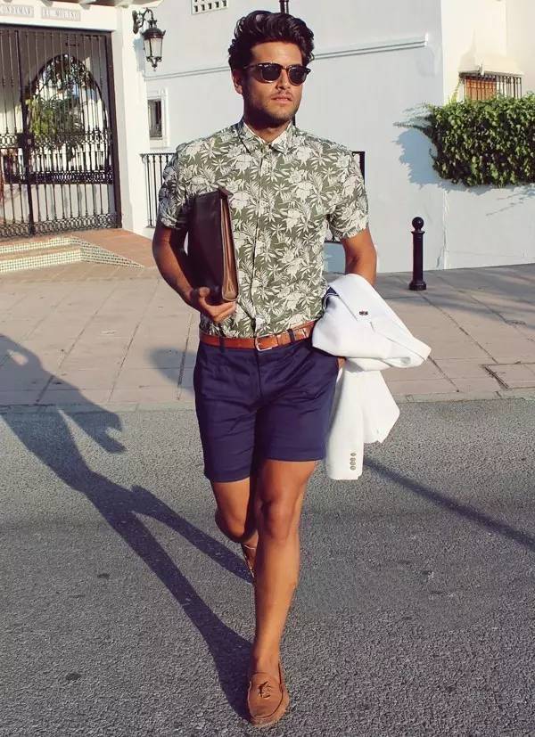 夏天短裤怎么穿才不像大叔,短裤穿起来不好看