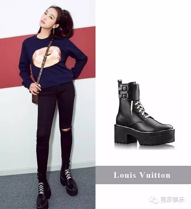 唐嫣休闲短靴搭配,唐嫣长靴子穿搭