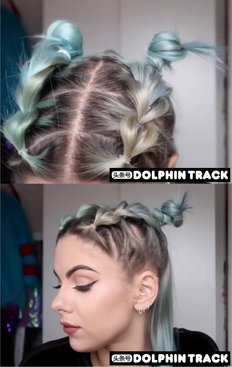 ins短发丝带编发,编发教程ins风短发