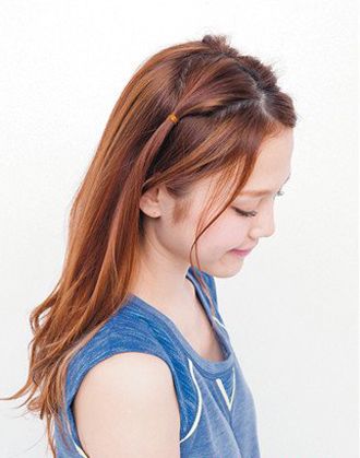 气质型中长发刘海造型,气质刘海发型教程