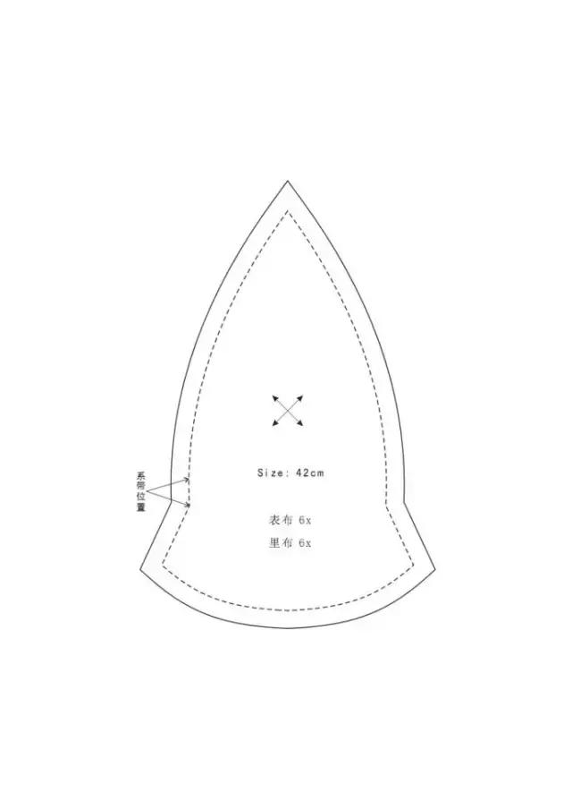 韩国新款遮阳帽打版纸样,六片式遮阳帽制作教程