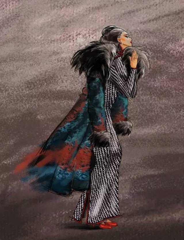 金陵十三钗玉墨旗袍造型,复古旗袍妆金陵十三钗