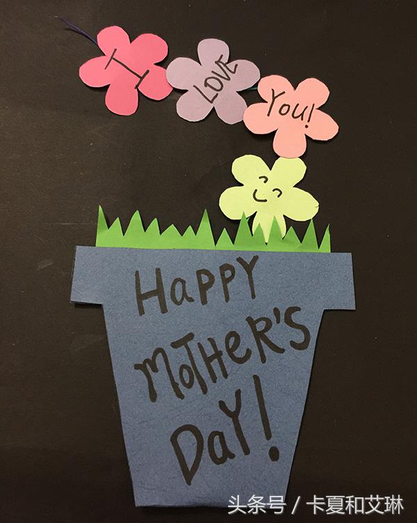 母亲节用小卡纸做贺卡手工制作,母亲节卡片手工制作小花朵