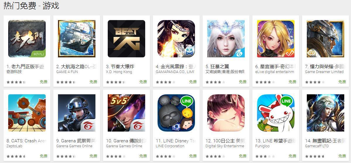 台湾什么手游最火爆,台湾最好玩的手游排行榜