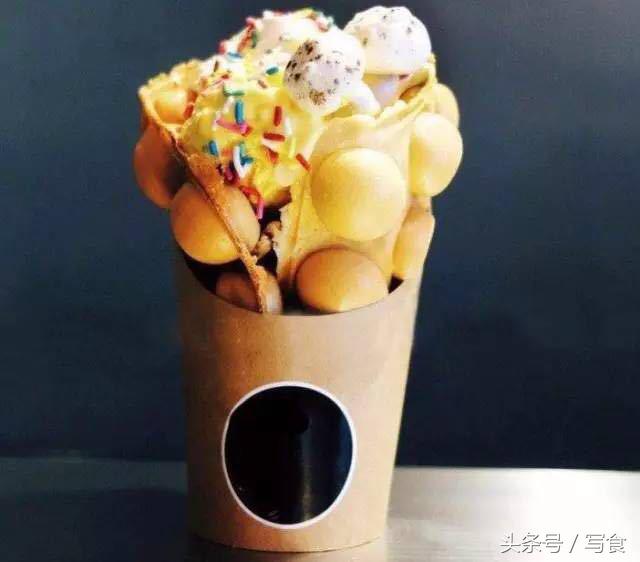 蛋仔冰淇淋有多美味,会爆浆的蛋仔冰淇淋