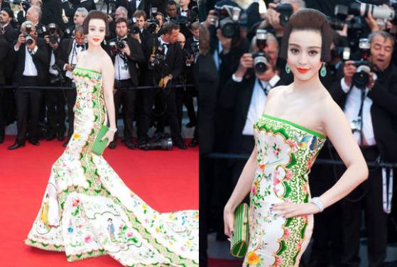 某网红穿国旗装蹭戛纳红毯,戛纳红毯穿衣乱象