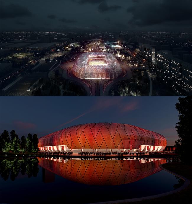 华夏球场方案,华夏专业足球场建设