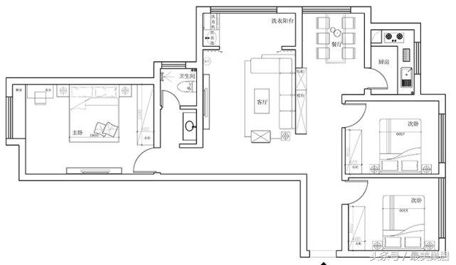 新郑维也纳湖畔三居房,新郑龙湖维也纳湖畔装修效果
