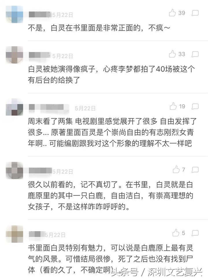 电视剧白鹿原为什么被白灵毁了,白鹿原白灵不同角度评价