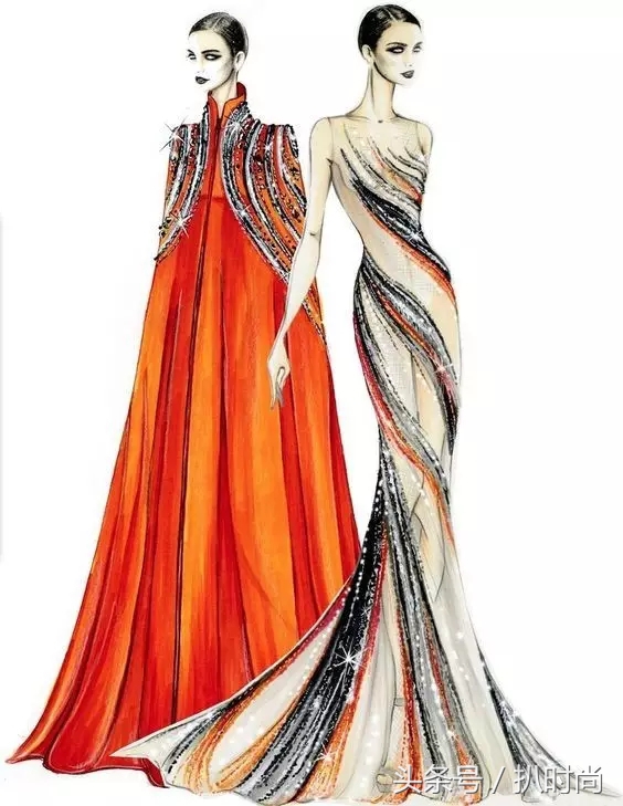 礼服好高级感,怎么画礼服设计手稿图