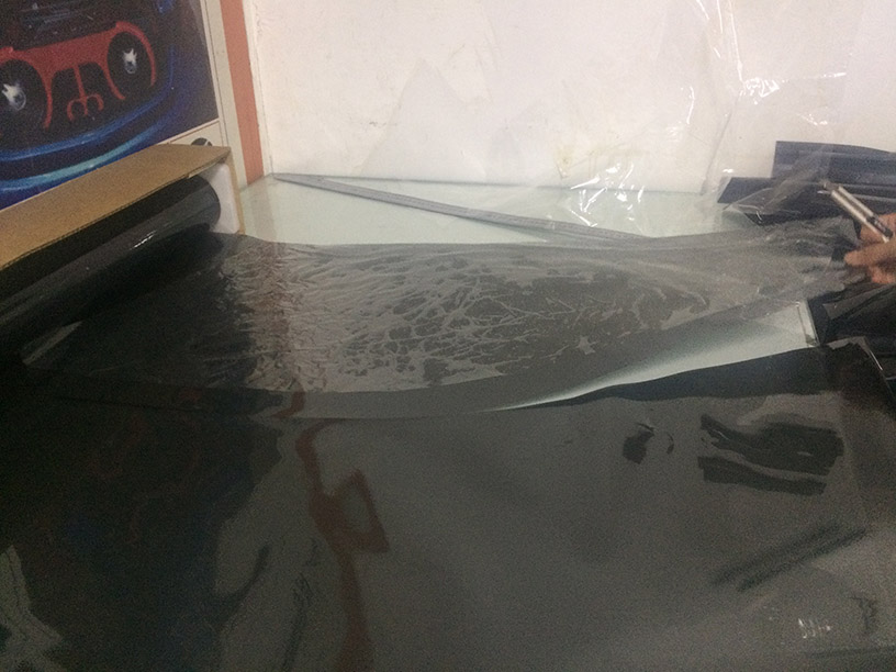 深圳壹捷汽车贴膜丰田皇冠龙膜作业案例分享