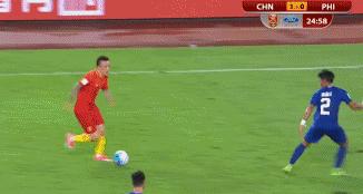 国足对阵威尔士邓涵文防守,邓涵文绝杀法国