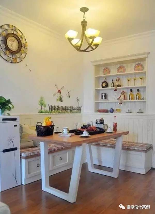 2米宽卡座餐厅设计效果图,餐厅现代简约卡座设计小户型