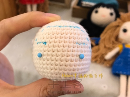 helen老师教学,新手一步一步学钩针编娃娃教程
