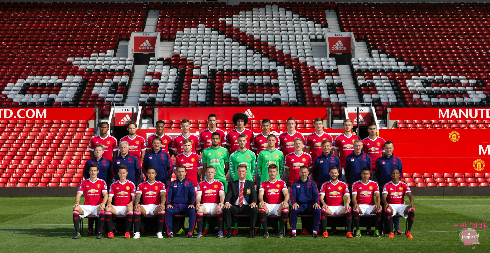 2016-17年曼联照片,曼联全家福照片2019