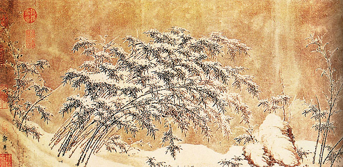 有关梅兰竹菊的中国国画作品,国画梅兰竹菊