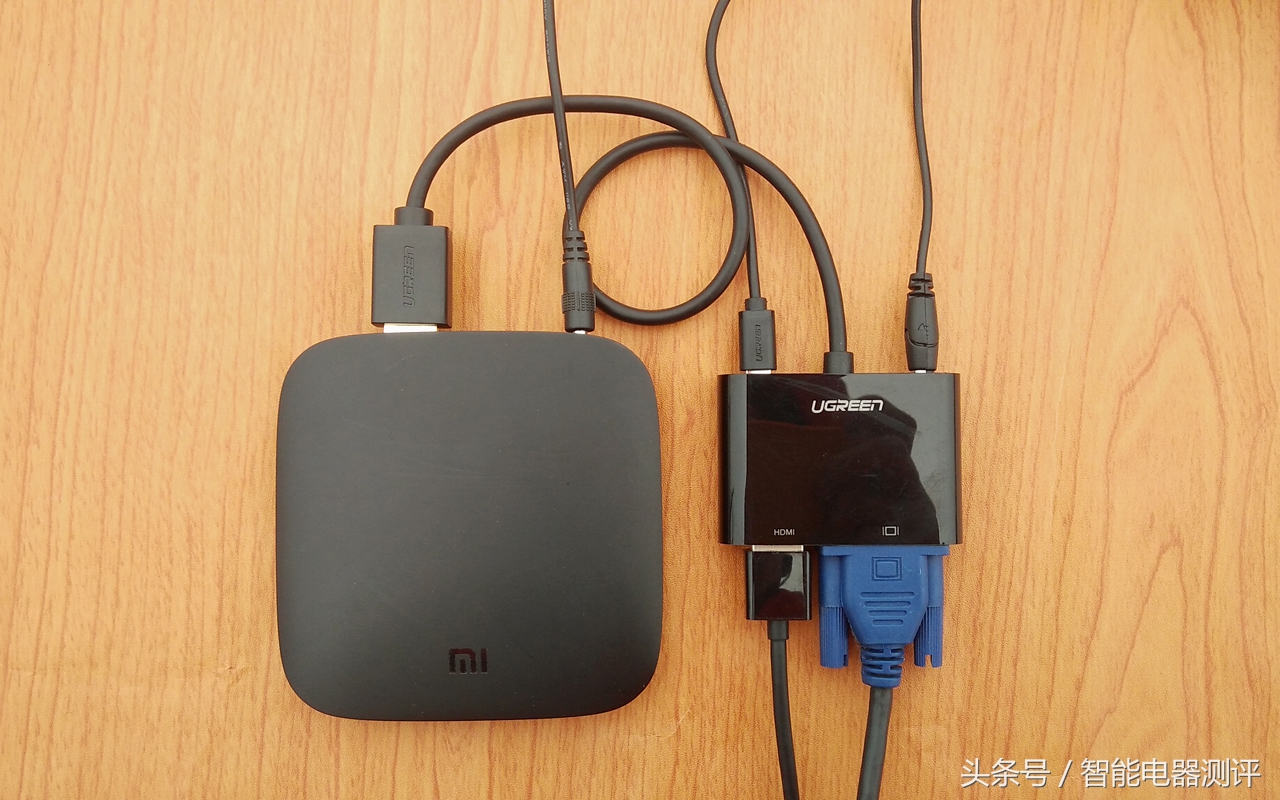 绿联hdmi转vga手机连显示器,闲置的显示器变成智能电视