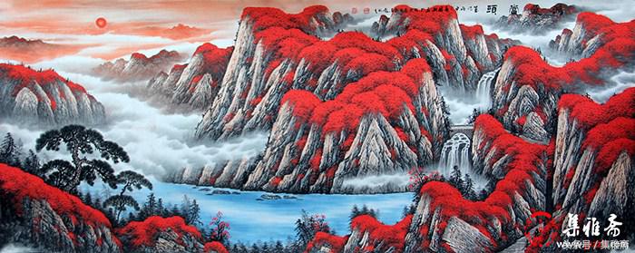 客厅东墙适合挂什么山水画最好,客厅挂山水画风水有讲究