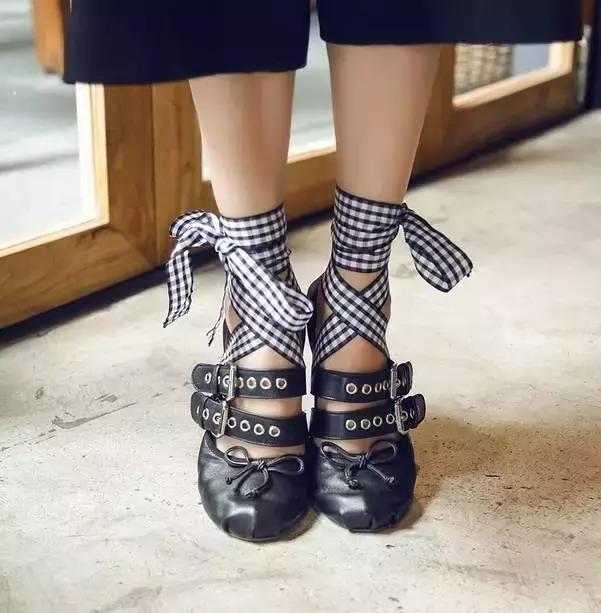 超级好看的芭蕾舞鞋,复古文艺芭蕾鞋