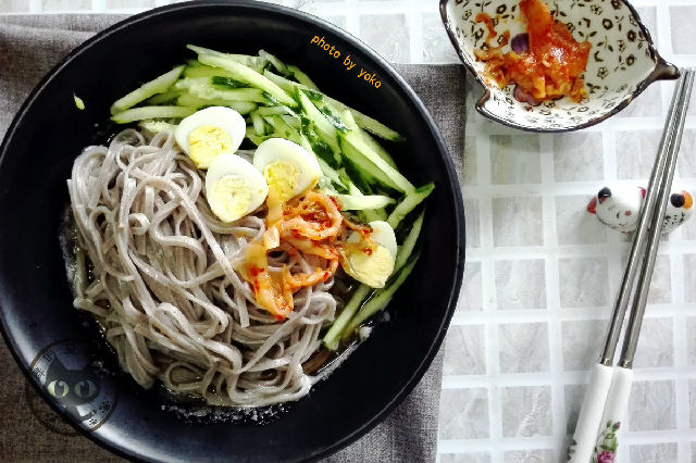 韩式麻酱荞麦面,韩式酸冷荞麦面