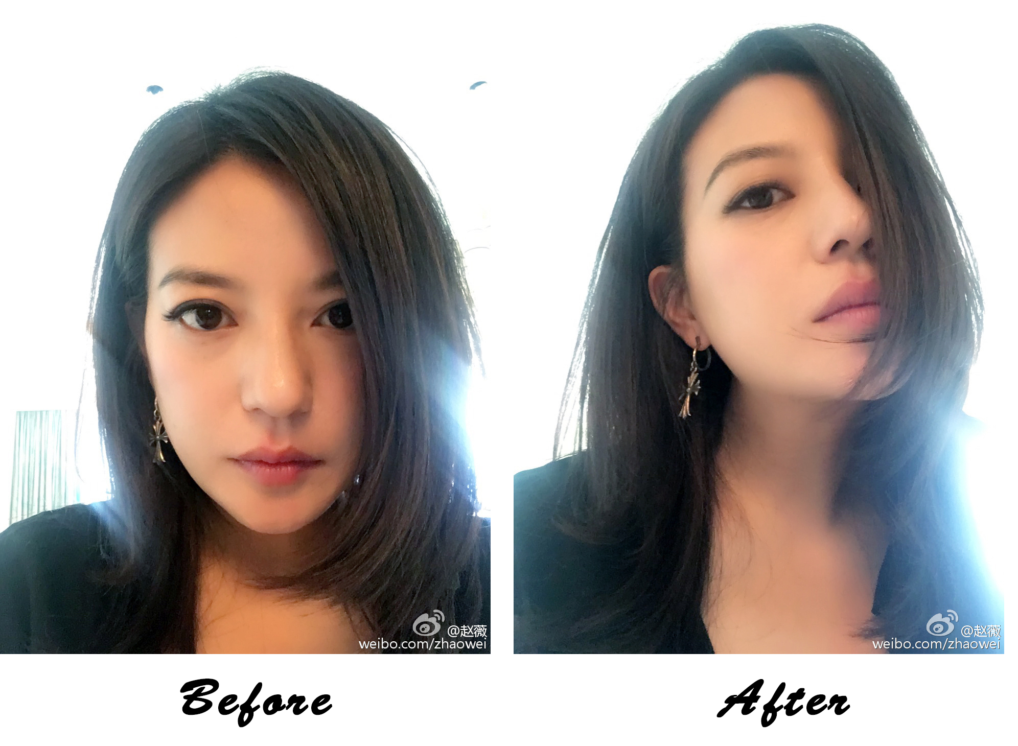 范冰冰的鱼尾纹,未修图的范冰冰法令纹严重