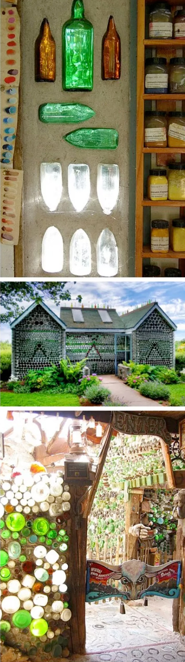 用废旧玻璃瓶做装饰?这样的创意美也是让人叹为观止