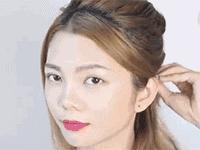 齐肩短发编发发型教程,齐肩中短发编发显脸小发量多