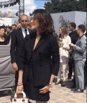 章子怡巴黎时装周白色休闲,章子怡米兰时装周白色裤裙