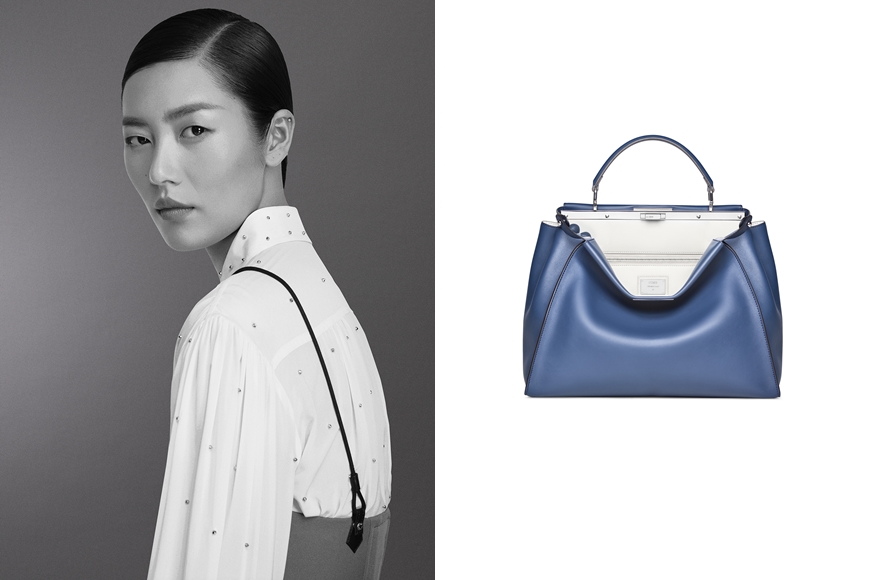 名人眼中的Peekaboo手袋！芬迪携杨颖、刘雯推动慈善拍卖活动