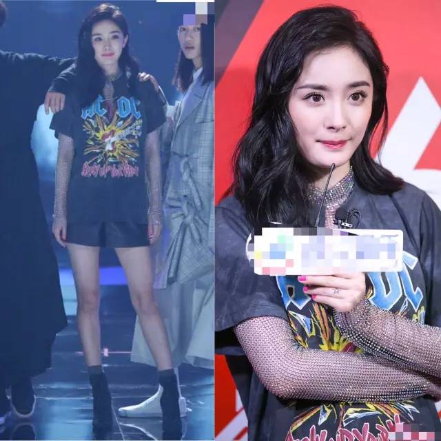 比渔网袜更猎奇的存在，杨幂谢娜领衔“袖套时尚”，前卫还是尴尬？