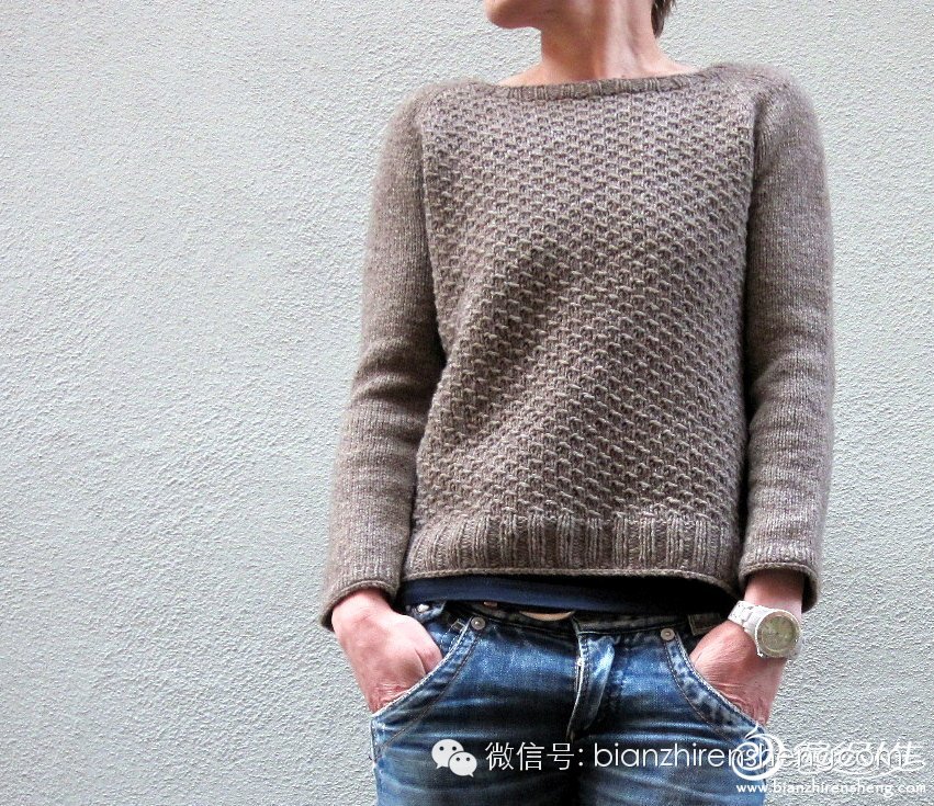 女士毛衣编织教程领口,从上往下圆领毛衣编织教程全过程