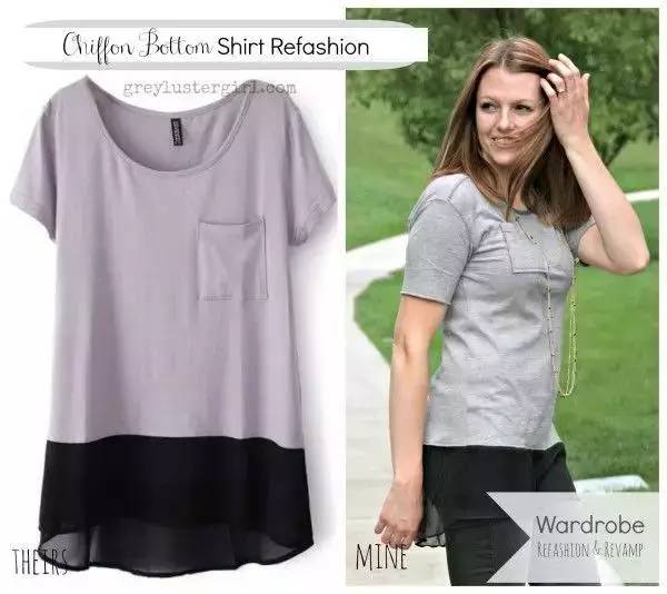 t恤连衣裙太短怎么改,衣服改成短裙子的简单做法