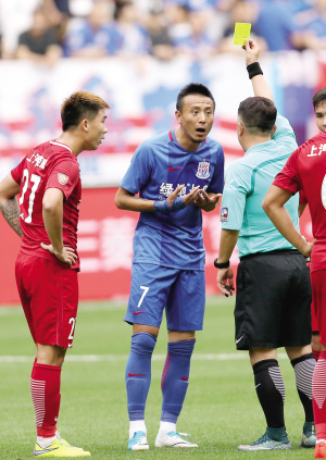 上海德比火爆冲突合集,上海德比双方平局收场