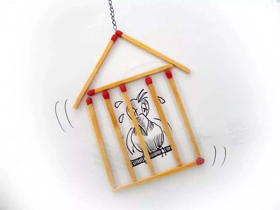 100幅治愈系铅笔小插画,铅笔创意插画