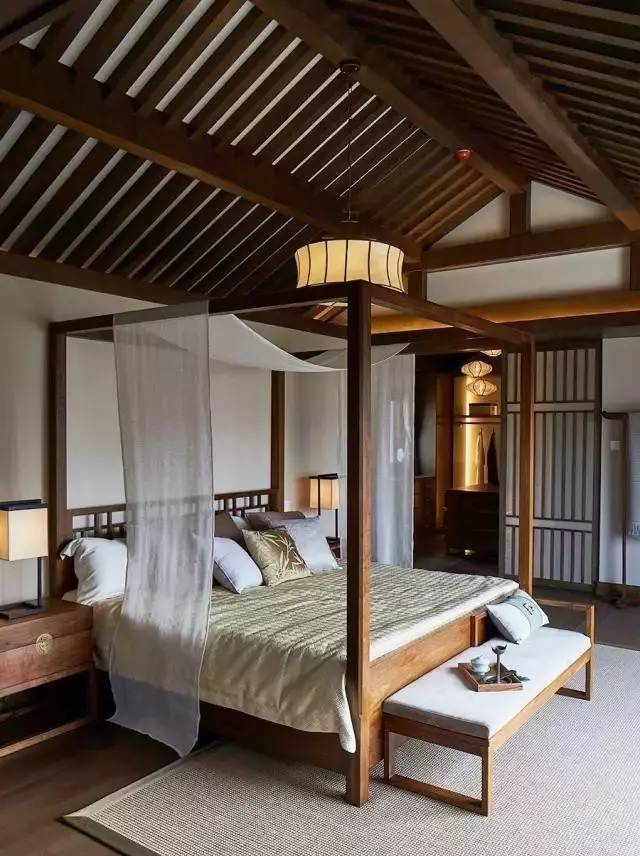 118平米中式三层四合院设计图,轻钢别墅新中式四合院