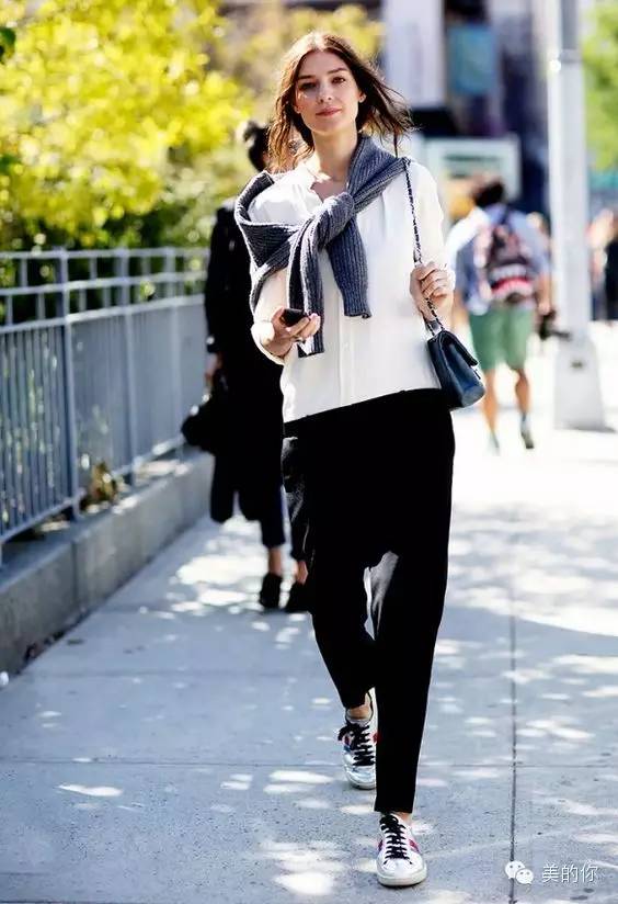 九分裤运动鞋初秋时髦舒适最佳cp,休闲九分裤配高帮运动鞋