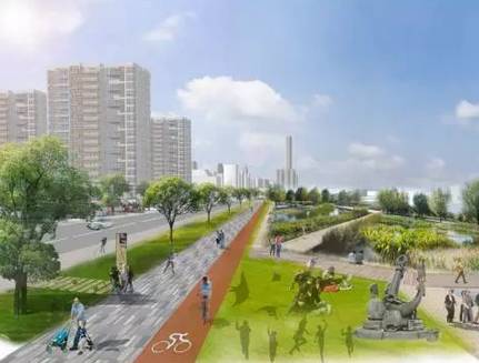 3000平方米绿地公园,兰州新区绿地体育公园