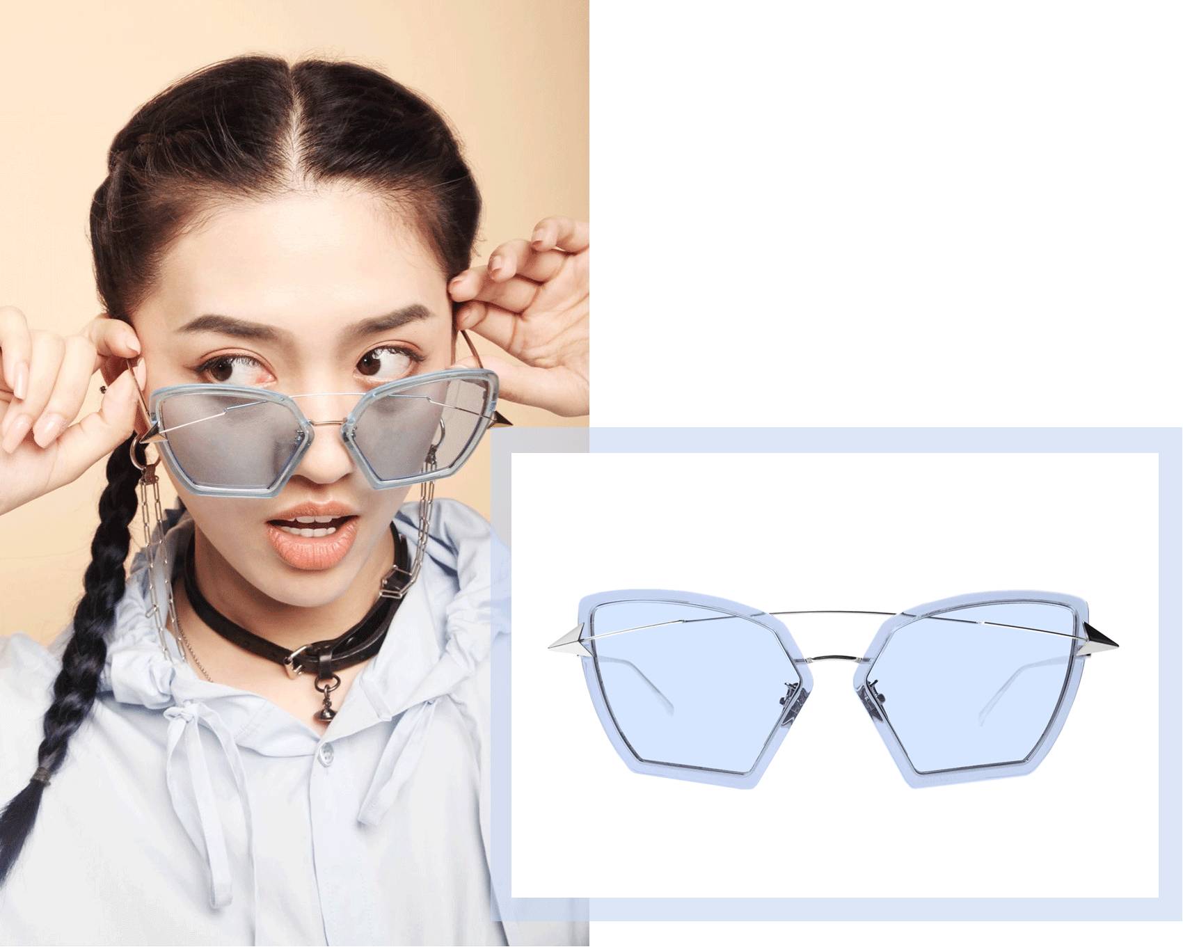 适合圆脸短脸戴的太阳眼镜,圆脸大脸适合的眼镜测评